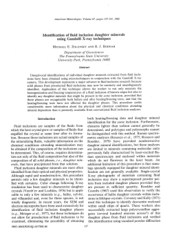 Identification of fluid inclusion daughter minerals using Gandolfi X