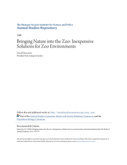 Bringing Nature into the Zoo