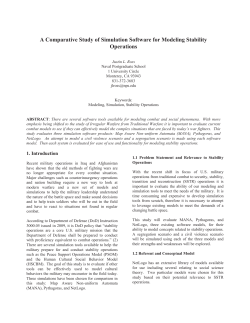 A comparative study of simulation software for modeling stability