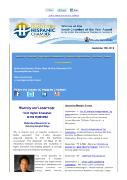 September 11, 2013 - Greater Quad Cities Hispanic Chamber of