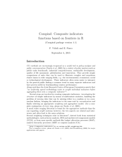 Compind: Composite indicators functions based on frontiers in R