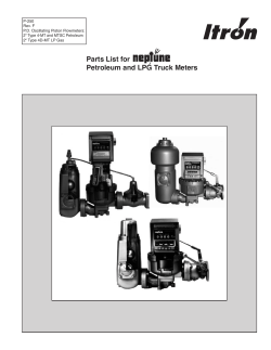Parts List for Petroleum and LPG Truck Meters