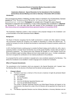 The accompanying Notice of Meeting provides notice to members of