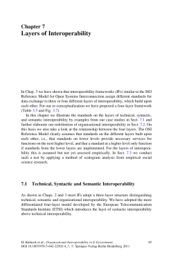 Layers of Interoperability