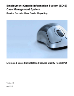 (LBS) Detailed Service Quality – Report