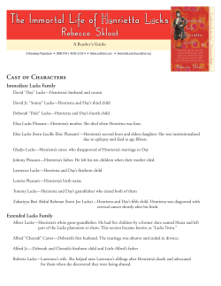 Cast of Characters