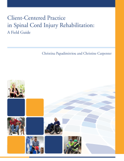 Client-Centered Practice in Spinal Cord Injury Rehabilitation: A Field