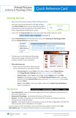 Quick Reference Card - the Ovid Resource Center