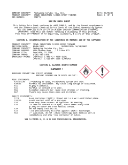 COMPANY IDENTITY - Packaging Service Co., Inc.