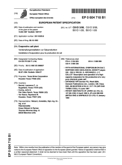 Evaporative salt plant - European Patent Office