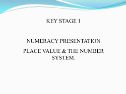 KS1 Number system