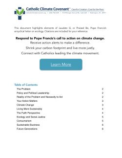 Key quotes from the encyclical - The Global Catholic Climate