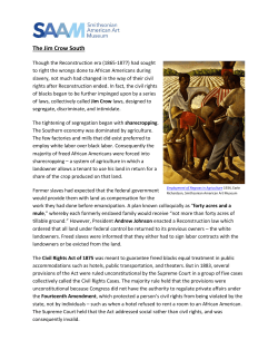 The Jim Crow South - The American Experience in the Classroom