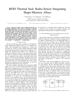 RFID Thermal Seal: Radio-Sensor Integrating Shape