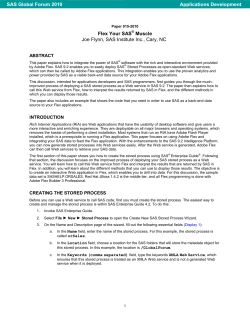 015-2010: Flex Your SAS&reg; Muscle