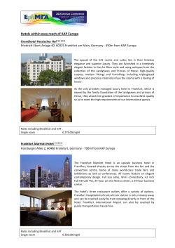 Hotels within easy reach of KAP Europa