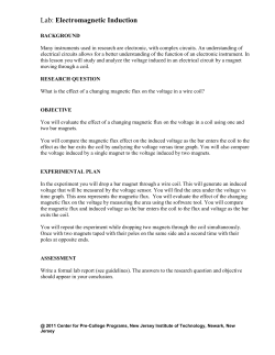 Lab: Electromagnetic Induction - New Jersey Institute of Technology