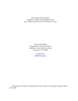 The Community of Inquiry - Digital Collections Home
