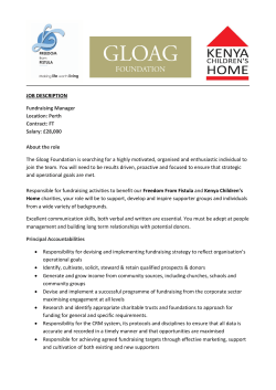 full job description - Kenya Children`s Home