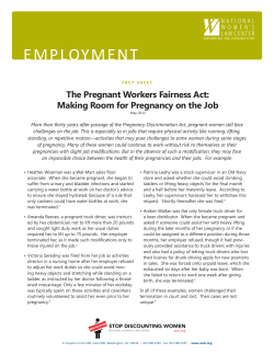 Pregnant Workers Fairness Act - Office of Equity and Compliance