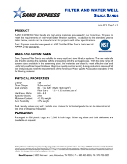 FILTER AND WATER WELL