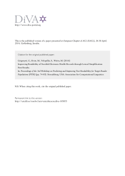 Populations - DiVA portal