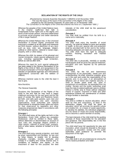 Declaration of the Rights of the Child