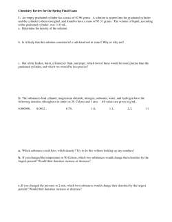 Chemistry B Final Review