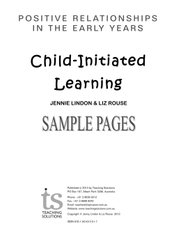 Child Initiated Learning