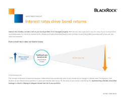 Interest rates drive bond returns