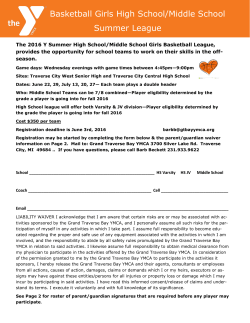 Basketball Girls High School/Middle School Summer League