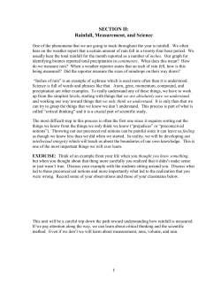 Rainfall Measurement - GRCC Instructional Home Page