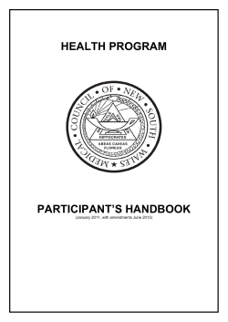 health program - Medical Council of New South Wales