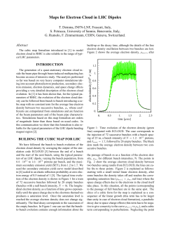 Maps for Electron Cloud in LHC Dipoles - CARE-HHH
