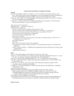 American Journal of Botany - Botanical Society of America