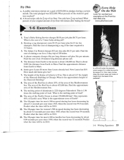 1-6 Exercises