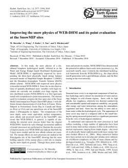 Improving the snow physics of WEB-DHM and its point evaluation at