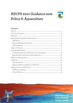 NZCPS 2010 Guidance note