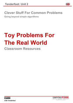 Toy Problems For The Real World
