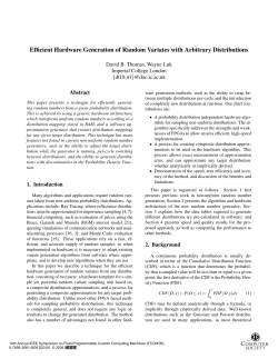 Efficient Hardware Generation of Random Variates with Arbitrary