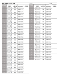 FLVS Biology Practice Test