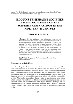 iroquois temperance societies
