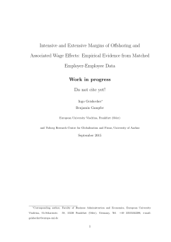 Intensive and Extensive Margins of Offshoring and Associated Wage