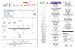 Monthly Mission - Fifteenth Avenue Baptist Church