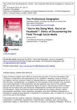 You`re Not Doing Work, You`re on Facebook!