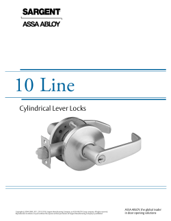 Cylindrical Lever Locks