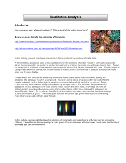 Flame Tests Activity