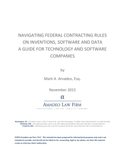 Navigating Federal Contracting Rules on Inventions, Software and