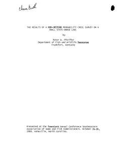 THE RESULTS OF A NON-UNIFORM PROBABILITY CREEL