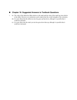 Chapter 16: Suggested Answers to Textbook Questions